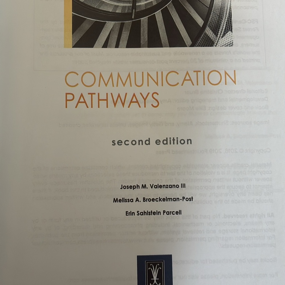 Communication Pathways Textbook - Picture 2 of 2
